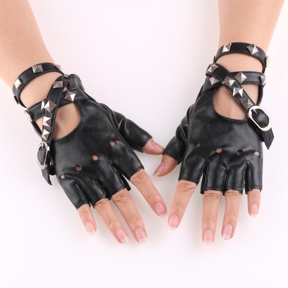 Unisex Fingerless Driving PU L - Leather Driving Glove ulasan dan harga