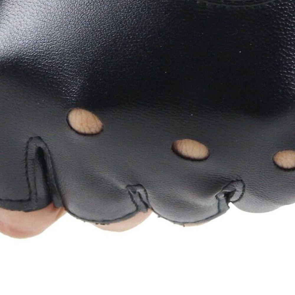 Unisex Fingerless Driving PU L - Leather Driving Glove ulasan dan harga