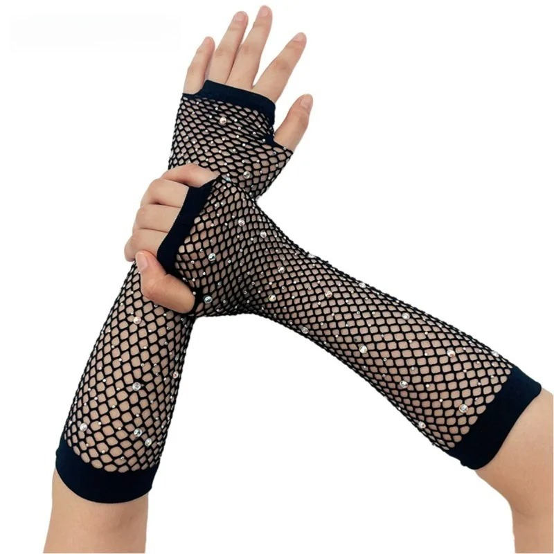 Wedding Breathable Fingerless  - Fingerless Glove Knit ulasan dan harga