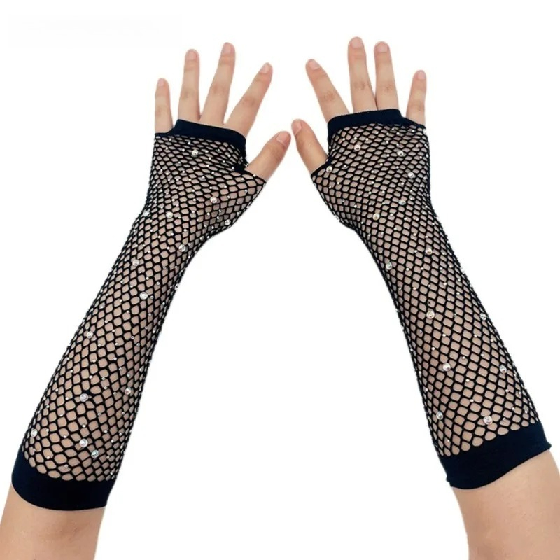 Wedding Breathable Fingerless  - Fingerless Glove Knit ulasan dan harga
