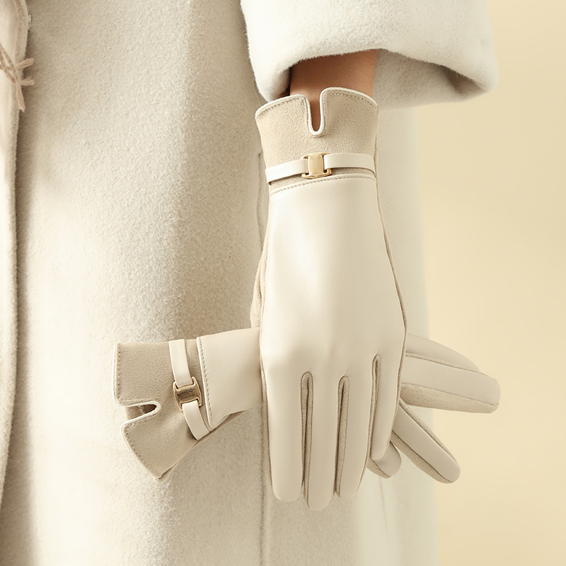 1 Pair of Gloves for Women in  - Leather Driving Glove ulasan dan harga