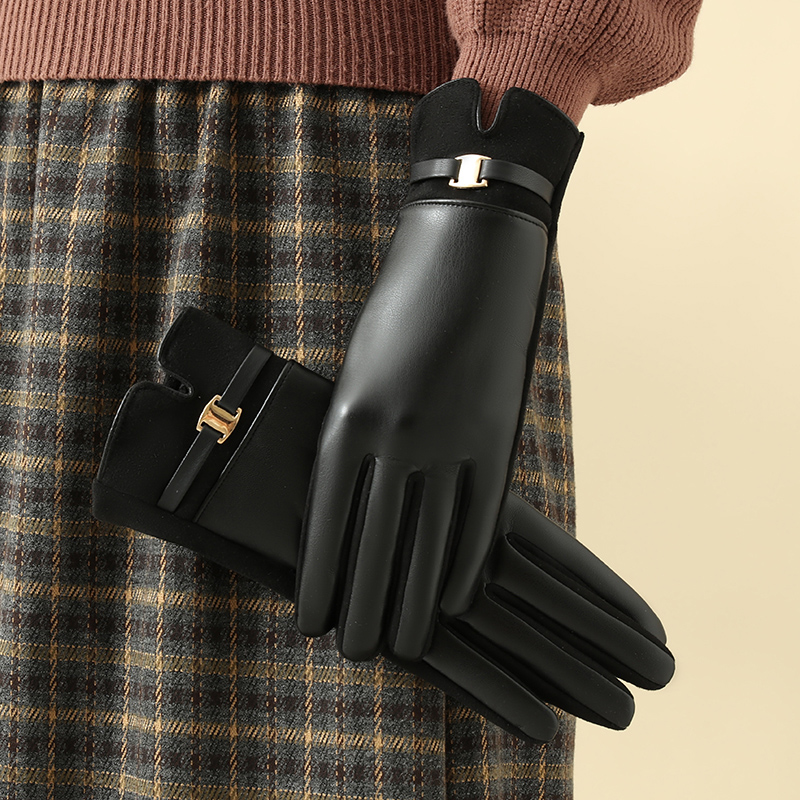 1 Pair of Gloves for Women in  - Leather Driving Glove ulasan dan harga
