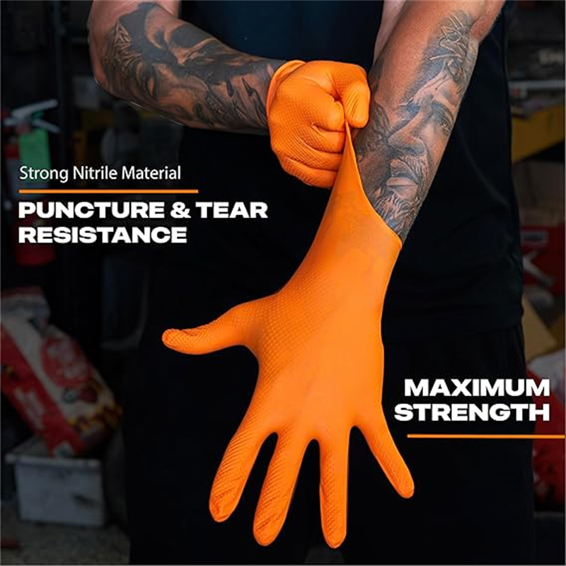 8mil Heavy Duty Industrial Ora - Nitrile Mechanic Glove ulasan dan harga