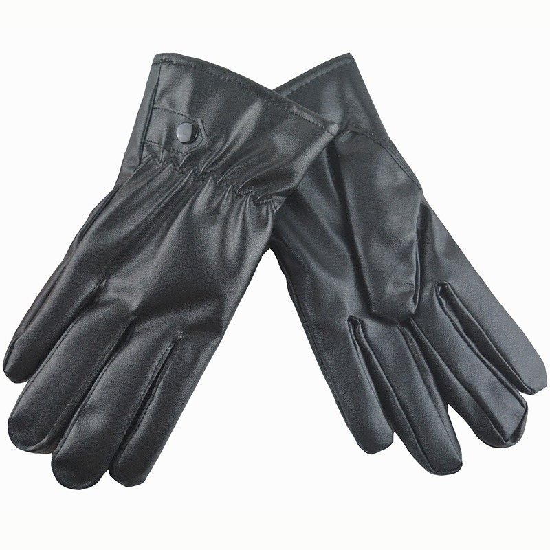 Winter Fashion Black PU Leathe - Leather Driving Glove ulasan dan harga