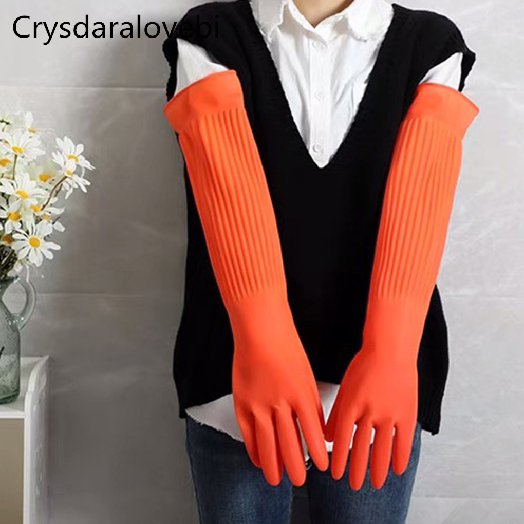 45/55cm Waterproof Household G - Rubber Glove Cleaning ulasan dan harga