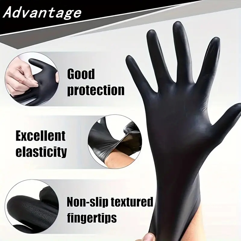 20PCS Black Disposable Nitrile - Nitrile Mechanic Glove ulasan dan harga