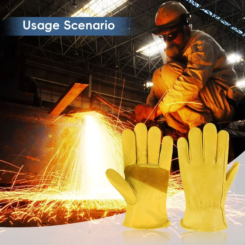 Leather Work Safe Gloves for G - Leather Driving Glove ulasan dan harga