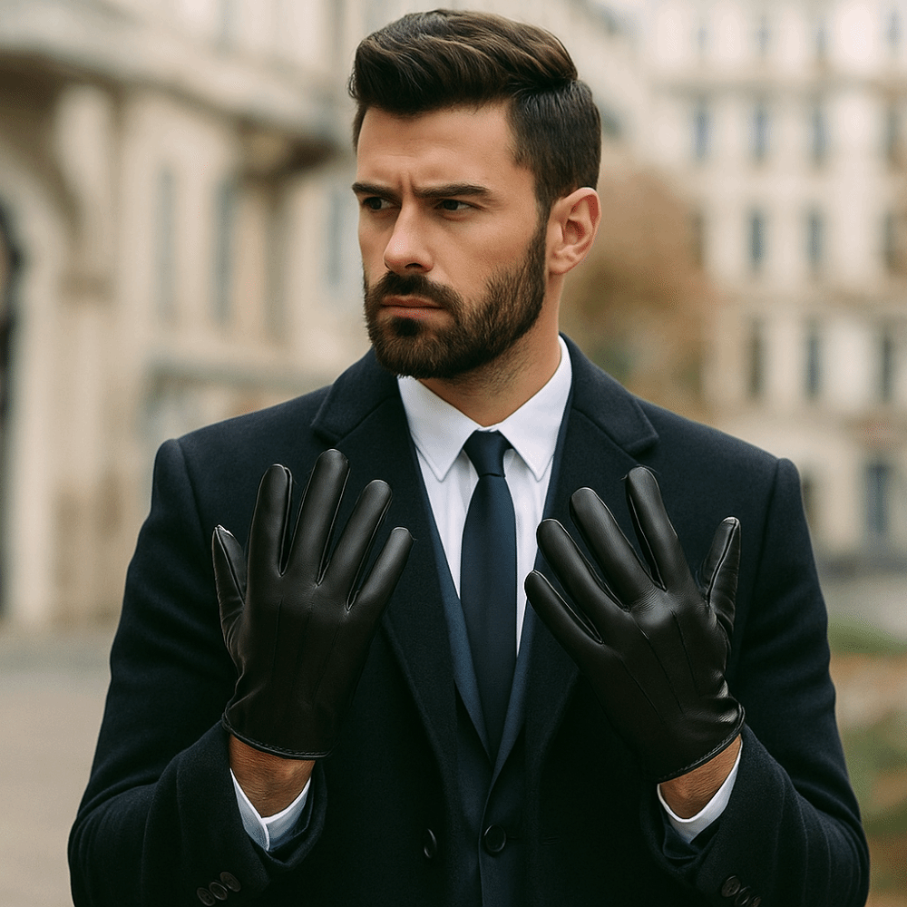 Fashion Black Driving Gloves P - Leather Driving Glove ulasan dan harga