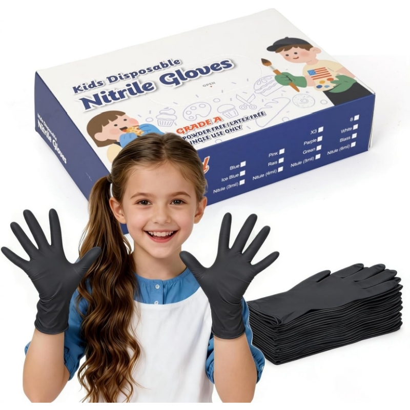 Kids Black Nitrile Disposable  - Nitrile Mechanic Glove ulasan dan harga