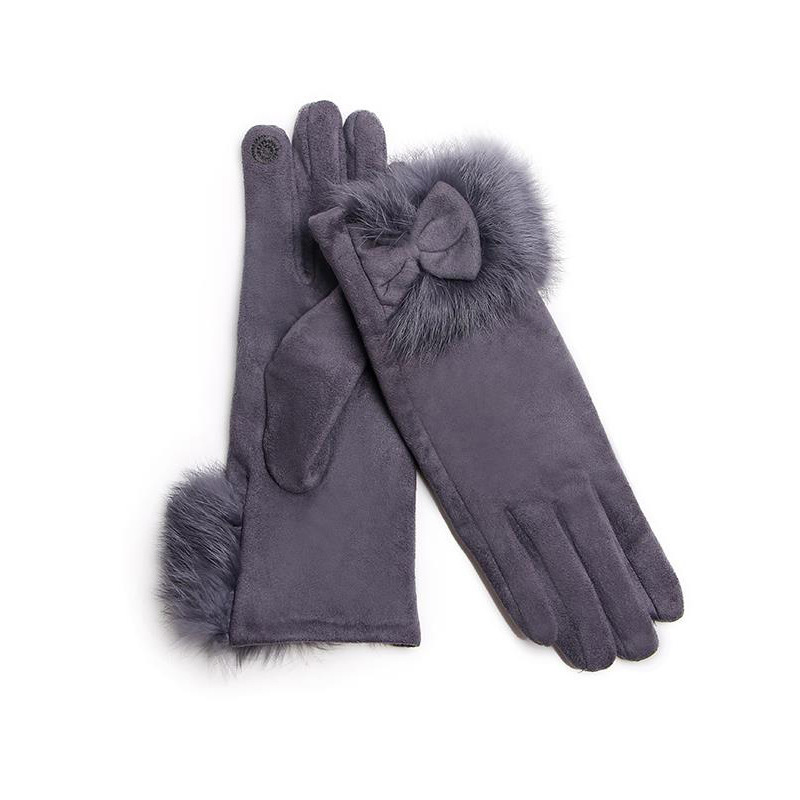 Winter Female Suede Leather Bo - Leather Driving Glove ulasan dan harga