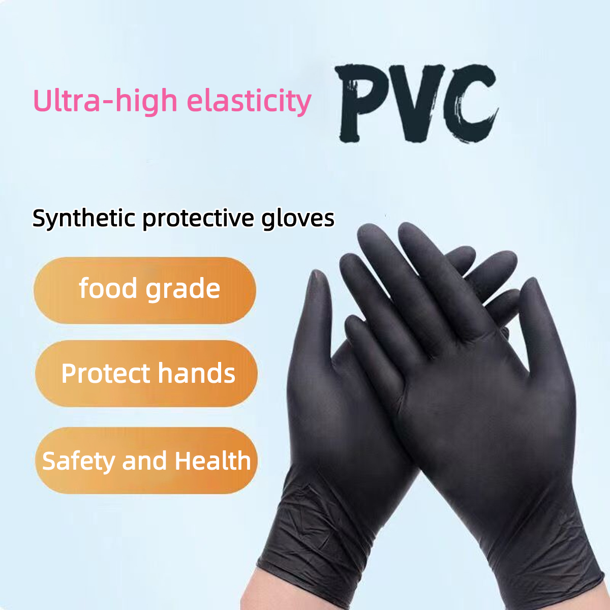 Heavy-Duty Black Disposable Ni - Nitrile Mechanic Glove ulasan dan harga