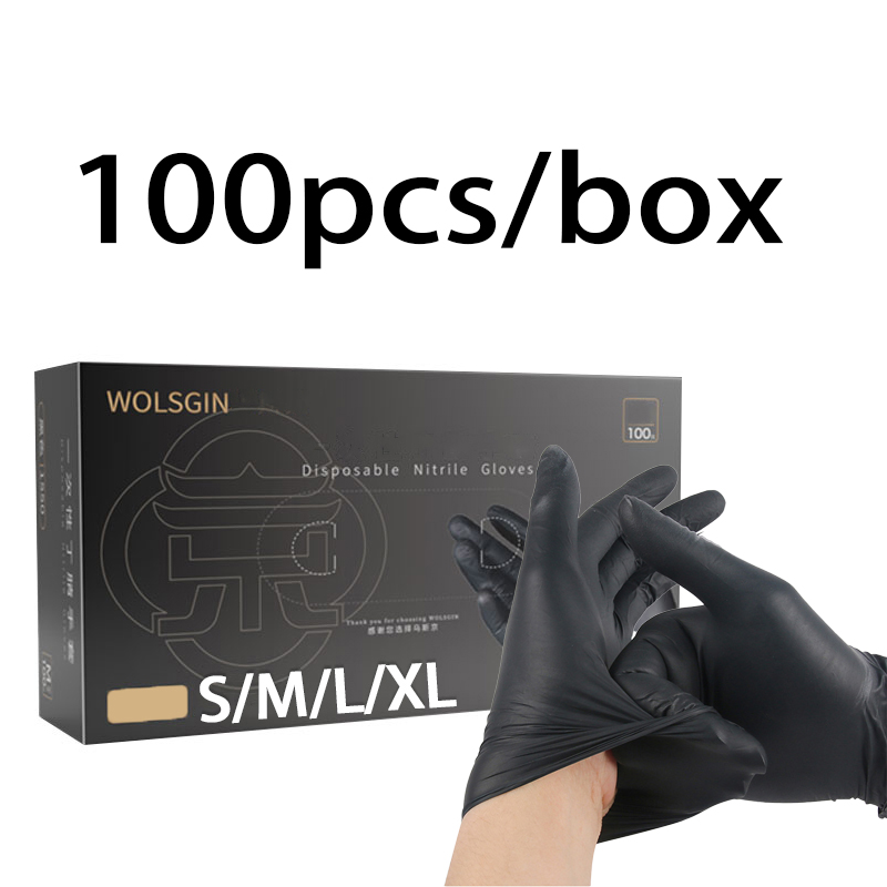 20/50/100/200pcs Black Disposa - Rubber Glove Cleaning ulasan dan harga