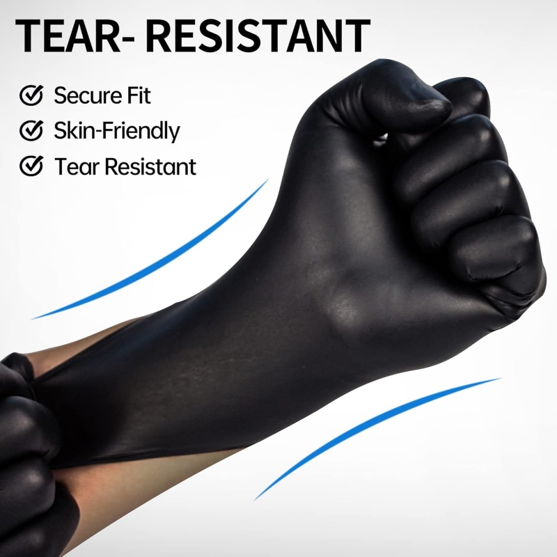 100PCS Black Nitrile Gloves Di - Nitrile Mechanic Glove ulasan dan harga