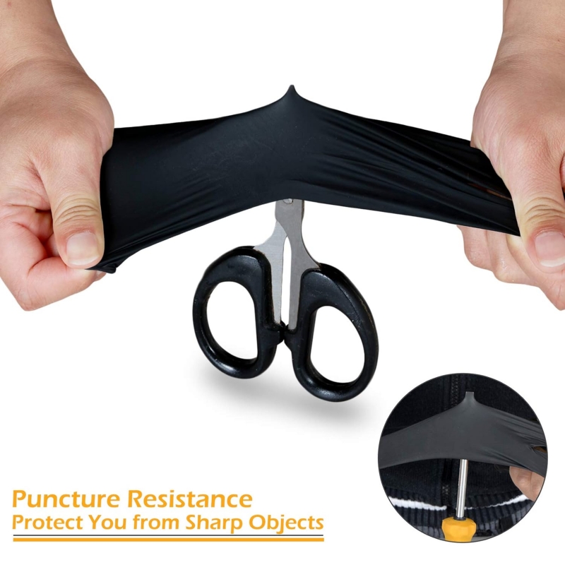 100PCS Black Nitrile Gloves Di - Nitrile Mechanic Glove ulasan dan harga