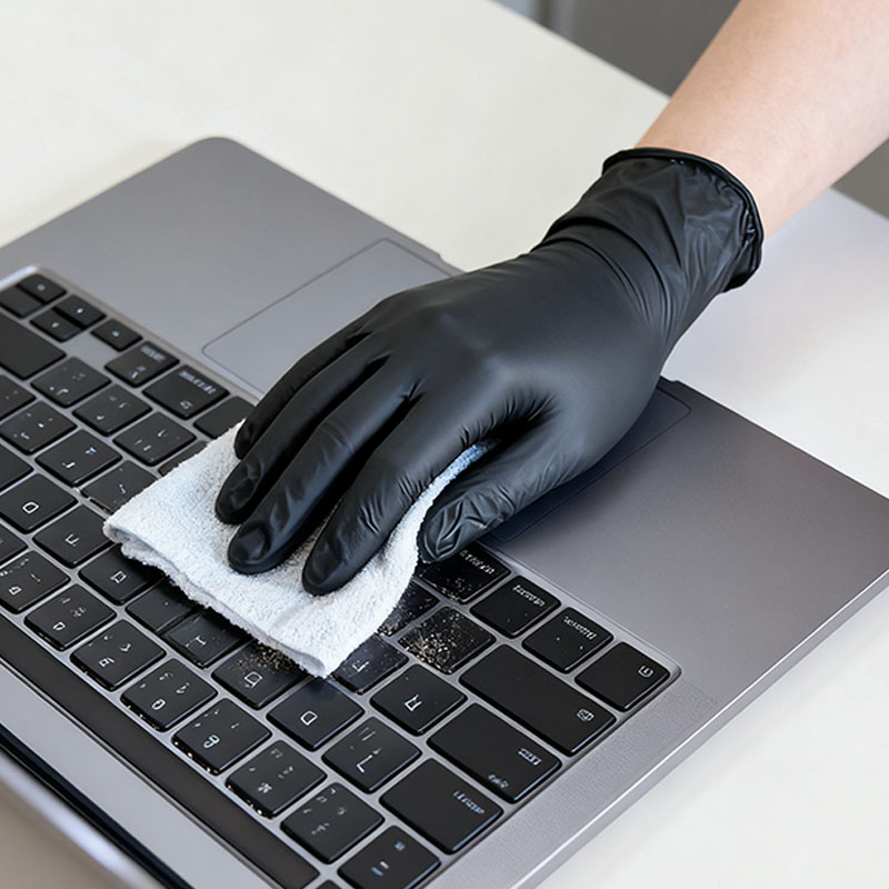 10/50/100PCS Black Disposable  - Nitrile Mechanic Glove ulasan dan harga